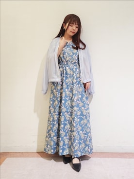 「Te chichi TERRASSE（テチチテラス）のアイテム（ジャケット/アウター）」を使った、𝚝𝚊𝚖𝚊𝚖𝚒さん（レディース・148cm）の春コーディネート