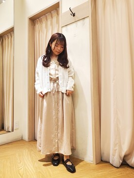「Te chichi TERRASSE」｜「アイテム（ワンピース/ドレス）」を使った、𝚝𝚊𝚖𝚊𝚖𝚒さん（レディース・148cm）の春コーディネート