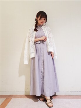 「Te chichi TERRASSE（テチチテラス）のアイテム（ブルゾン）」を使った、𝚝𝚊𝚖𝚊𝚖𝚒さん（レディース・148cm）の春コーディネート