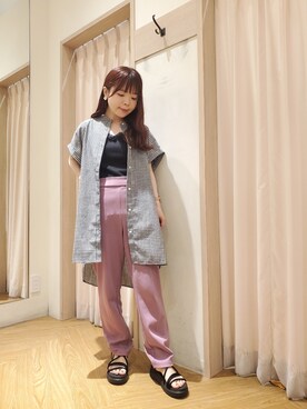 𝚝𝚊𝚖𝚊𝚖𝚒さん（レディース・148cm）の夏コーディネート