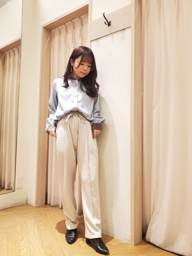 「Te chichi TERRASSE」｜「アイテム（パンツ）」を使った、𝚝𝚊𝚖𝚊𝚖𝚒さん（レディース・148cm）の冬コーディネート