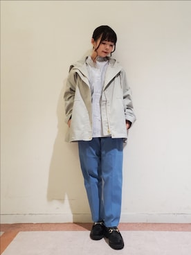 「Lugnoncure（ルノンキュール）のアイテム（その他アウター）」を使った、𝚝𝚊𝚖𝚊𝚖𝚒さん（レディース・148cm）の秋コーディネート