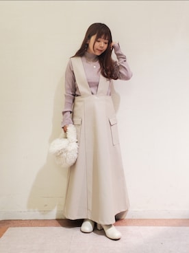 「Te chichi TERRASSE（テチチテラス）のアイテム（ワンピース/ドレス）」を使った、𝚝𝚊𝚖𝚊𝚖𝚒さん（レディース・148cm）の秋コーディネート