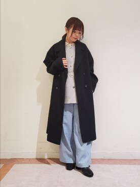 「Te chichi TERRASSE（テチチテラス）のアイテム（その他アウター）」を使った、𝚝𝚊𝚖𝚊𝚖𝚒さん（レディース・148cm）の冬コーディネート