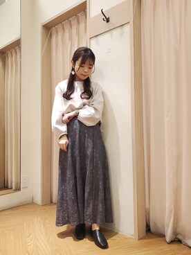 「Te chichi TERRASSE（テチチテラス）のアイテム（その他シューズ）」を使った、𝚝𝚊𝚖𝚊𝚖𝚒さん（レディース・148cm）の春コーディネート