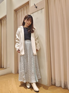 「Te chichi TERRASSE（テチチテラス）のアイテム（その他アウター）」を使った、𝚝𝚊𝚖𝚊𝚖𝚒さん（レディース・148cm）の秋コーディネート