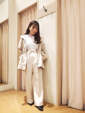 「Te chichi TERRASSE（テチチテラス）のアイテム（マウンテンパーカー）」を使った、𝚝𝚊𝚖𝚊𝚖𝚒さん（レディース・148cm）の春コーディネート