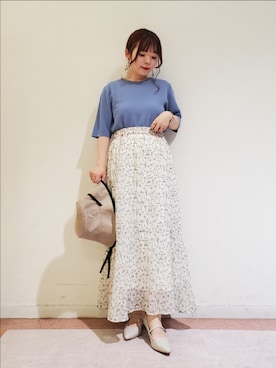 「Te chichi TERRASSE（テチチテラス）のアイテム（帽子）」を使った、𝚝𝚊𝚖𝚊𝚖𝚒さん（レディース・148cm）の春コーディネート