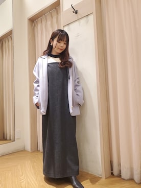 「Te chichi TERRASSE（テチチテラス）のアイテム（その他アウター）」を使った、𝚝𝚊𝚖𝚊𝚖𝚒さん（レディース・148cm）の冬コーディネート