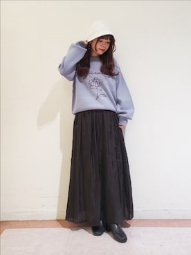 「Te chichi TERRASSE（テチチテラス）のアイテム（帽子）」を使った、𝚝𝚊𝚖𝚊𝚖𝚒さん（レディース・148cm）の秋コーディネート