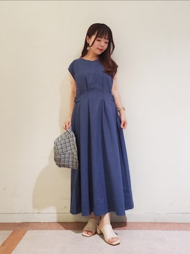 「Te chichi TERRASSE（テチチテラス）のアイテム（帽子）」を使った、𝚝𝚊𝚖𝚊𝚖𝚒さん（レディース・148cm）の夏コーディネート
