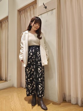 「Te chichi TERRASSE（テチチテラス）のアイテム（その他アウター）」を使った、𝚝𝚊𝚖𝚊𝚖𝚒さん（レディース・148cm）の秋コーディネート