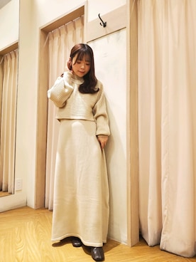「Te chichi TERRASSE」｜「アイテム（ワンピース/ドレス）」を使った、𝚝𝚊𝚖𝚊𝚖𝚒さん（レディース・148cm）の冬コーディネート