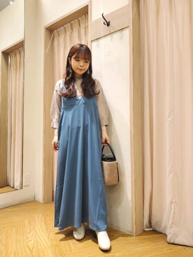「Te chichi TERRASSE」｜「アイテム（ワンピース/ドレス）」を使った、𝚝𝚊𝚖𝚊𝚖𝚒さん（レディース・148cm）の秋コーディネート
