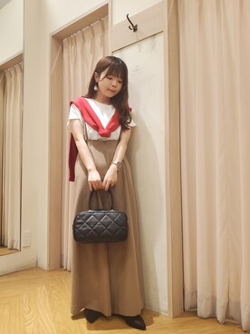 「Te chichi TERRASSE（テチチテラス）のアイテム（オールインワン・サロペット）」を使った、𝚝𝚊𝚖𝚊𝚖𝚒さん（レディース・148cm）の秋コーディネート