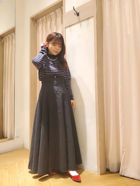 「Te chichi TERRASSE」｜「アイテム（アクセサリー）」を使った、𝚝𝚊𝚖𝚊𝚖𝚒さん（レディース・148cm）の秋コーディネート