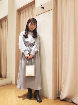 「Te chichi TERRASSE」｜「アイテム（ワンピース/ドレス）」を使った、𝚝𝚊𝚖𝚊𝚖𝚒さん（レディース・148cm）の冬コーディネート