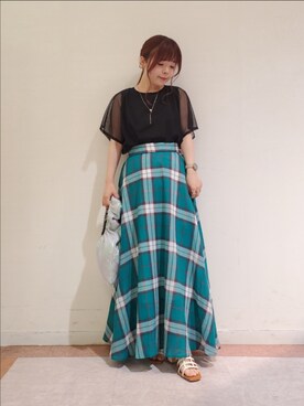 𝚝𝚊𝚖𝚊𝚖𝚒さん(レディース・148cm)の夏コーディネート