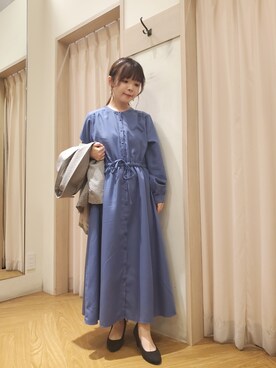 「Te chichi TERRASSE（テチチテラス）のアイテム（テーラードジャケット）」を使った、𝚝𝚊𝚖𝚊𝚖𝚒さん（レディース・148cm）の秋コーディネート
