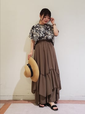 𝚝𝚊𝚖𝚊𝚖𝚒さん（レディース・148cm）の夏コーディネート