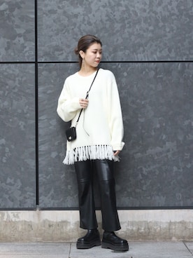 「ITTI（イッチ）のアイテム（財布/小物）」を使った、MITSUKIさん（レディース・161cm）の冬コーディネート