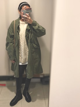 「アイテム（レインシューズ）」を使った、aaasukaaa21さん（レディース・160cm）の秋コーディネート