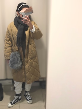 「CANAL JEAN（キャナルジーン）のアイテム（その他アウター）」を使った、aaasukaaa21さん（レディース・160cm）の冬コーディネート