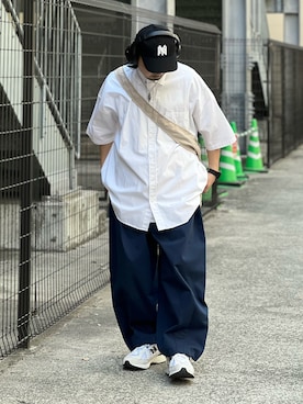 「ANGLAN（アングラン）のアイテム（パンツ）」を使った、DAIGOさん（骨格ナチュラル・メンズ・166cm）の春コーディネート