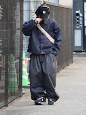 「ANGLAN（アングラン）のアイテム」を使った、DAIGOさん（メンズ・166cm）の春コーディネート