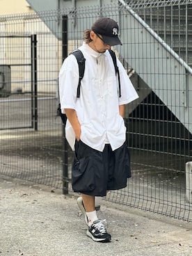 「FRUIT OF THE LOOM（フルーツオブザルーム）のアイテム（レッグウェア）」を使った、DAIGOさん（メンズ・166cm）の夏コーディネート