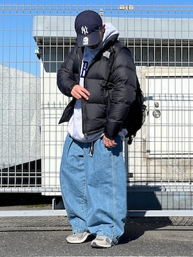 「THE NORTH FACE（ザノースフェイス）のザ・ノース・フェイス メンズダウンジャケット / ヌプシジャケット（ダウンジャケット/コート）」を使った、DAIGOさん（メンズ・166cm）の冬コーディネート