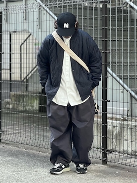 「ANGLAN（アングラン）のアイテム（パンツ）」を使った、DAIGOさん（メンズ・166cm）の冬コーディネート
