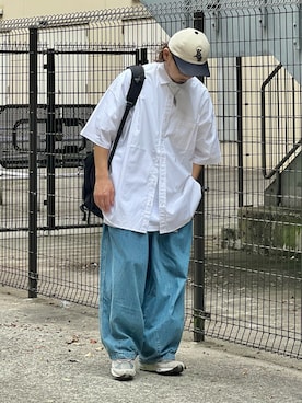 「アイテム（トップス）」を使った、DAIGOさん（メンズ・166cm）の夏コーディネート