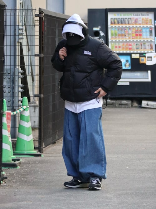 セール】AG-Unbalance Long Tuck Denim Balloon Pants