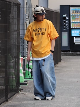 「wissty（ウィスティー）のアイテム」を使った、DAIGOさん（メンズ・166cm）の夏コーディネート