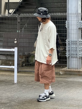 「FRUIT OF THE LOOM（フルーツオブザルーム）のアイテム（レッグウェア）」を使った、DAIGOさん（メンズ・166cm）の夏コーディネート
