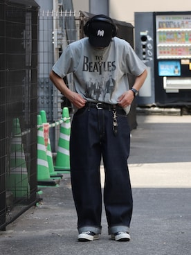 「Lee（リー）のアイテム（パンツ）」を使った、DAIGOさん（骨格ナチュラル・メンズ・166cm）の夏コーディネート