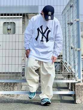 「Fanatics（ファナティクス）のアイテム」を使った、DAIGOさん（メンズ・166cm）の春コーディネート