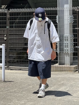 「FRUIT OF THE LOOM（フルーツオブザルーム）のアイテム（レッグウェア）」を使った、DAIGOさん（メンズ・166cm）の夏コーディネート