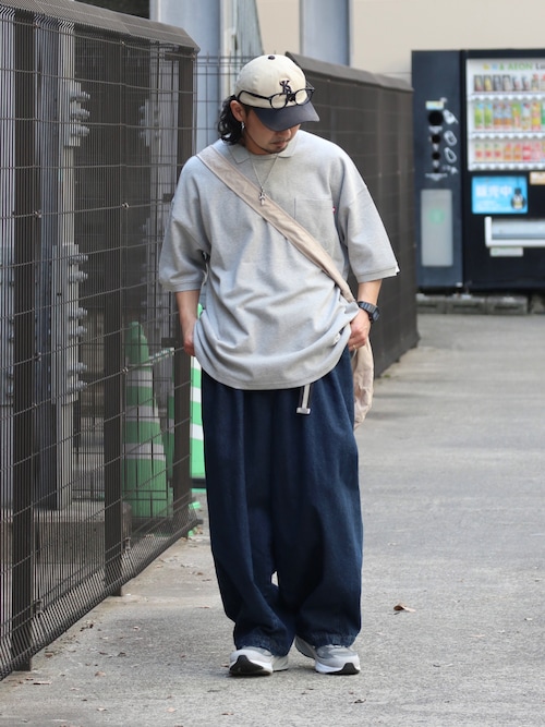 セール】ANGLAN-Stone Vintage Denim Balloon Pant/アングラン