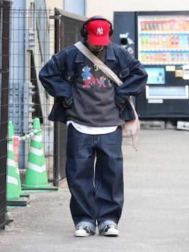 「Lee（リー）のアイテム（デニムジャケット）」を使った、DAIGOさん（骨格ナチュラル・メンズ・166cm）の冬コーディネート