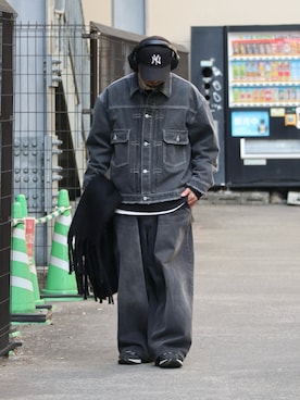 「ANGLAN（アングラン）のアイテム」を使った、DAIGOさん（メンズ・166cm）の冬コーディネート
