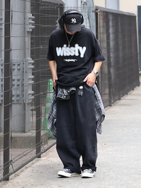 「wissty（ウィスティー）のアイテム」を使った、DAIGOさん（メンズ・166cm）の夏コーディネート