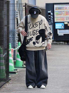 「ANGLAN（アングラン）のアイテム（デニムパンツ）」を使った、DAIGOさん（骨格ナチュラル・メンズ・166cm）の秋コーディネート