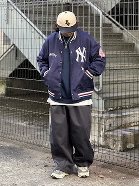 「SKOOKUM（スクーカム）のアイテム（ブルゾン）」を使った、DAIGOさん（メンズ・166cm）の冬コーディネート