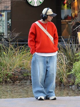 「ANGLAN（アングラン）のアイテム」を使った、DAIGOさん（メンズ・166cm）の冬コーディネート