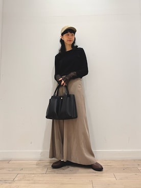「URBAN RESEARCH DOORS（アーバンリサーチドアーズ）のGYMPHLEX　6PANEL CAP（キャップ）」を使った、くどうさん（レディース・157cm）の秋コーディネート