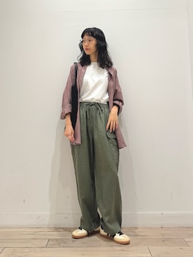 「RODE SKO（ロデスコ）のアイテム」を使った、くどうさん（レディース・157cm）の夏コーディネート