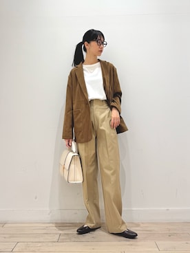 「アイテム（テーラードジャケット）」を使った、くどうさん（レディース・157cm）の夏コーディネート