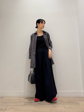 「URBAN RESEARCH DOORS（アーバンリサーチドアーズ）のアイテム（タンクトップ）」を使った、くどうさん（レディース・157cm）の秋コーディネート